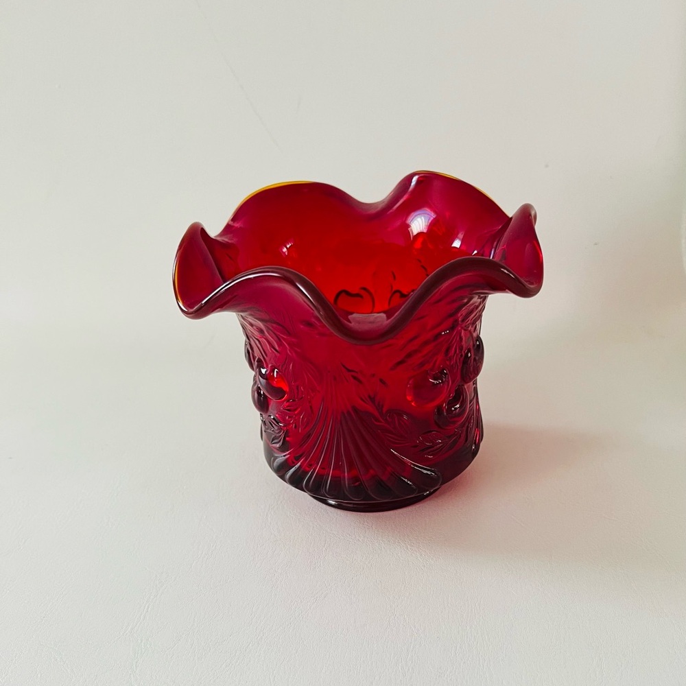 1960s L.G. Weight by Fenton Glass Sugar Spooner